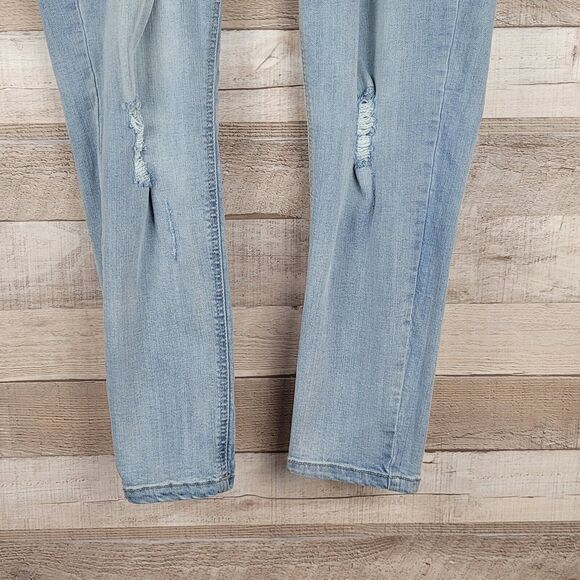 Kensie Jeans Size 14 Effortless Ankle Biter High Rise Distressed Faded Lived In - Picture 4 of 14